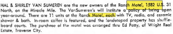 The Ranch Motel - Apr 1964 Ad